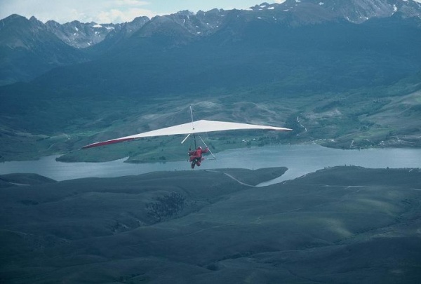 Flying from Williams Peak, Colorado