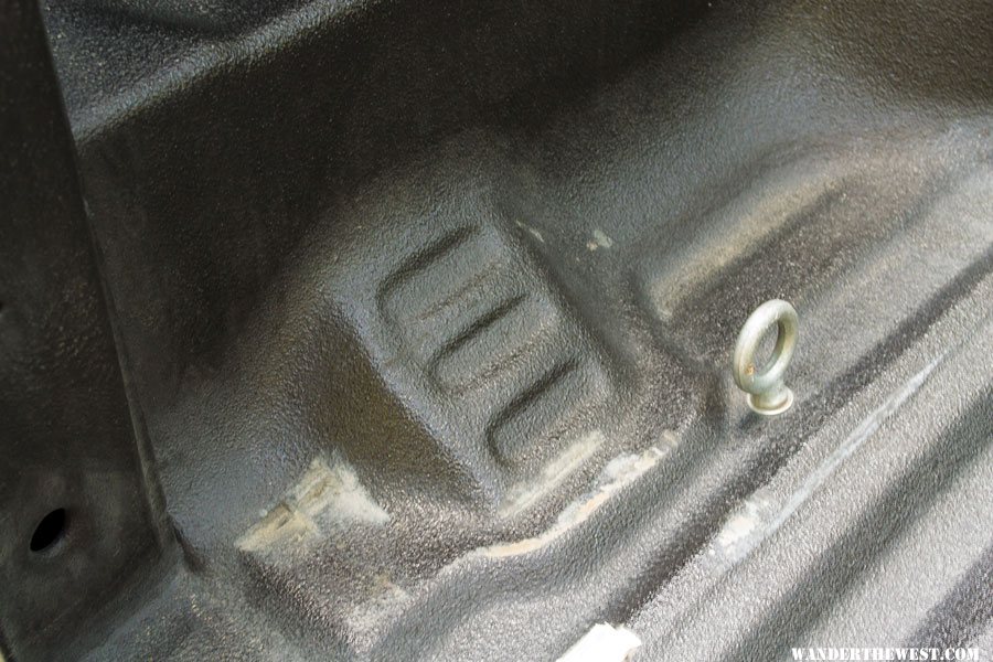 Ford Ranger Fuel Notch in Bed