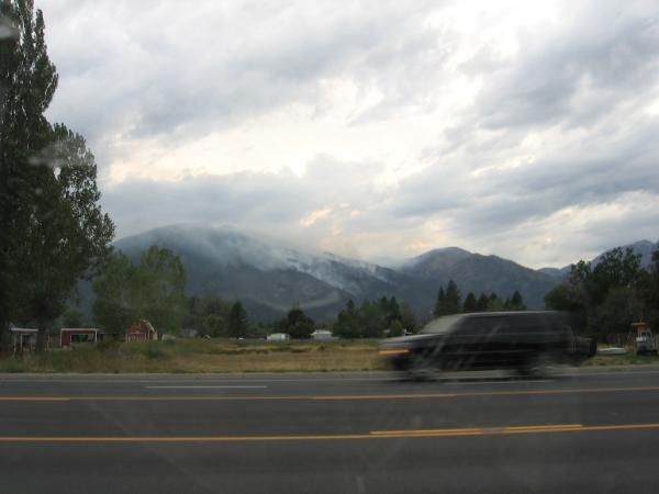 Forest fire south of Missoula