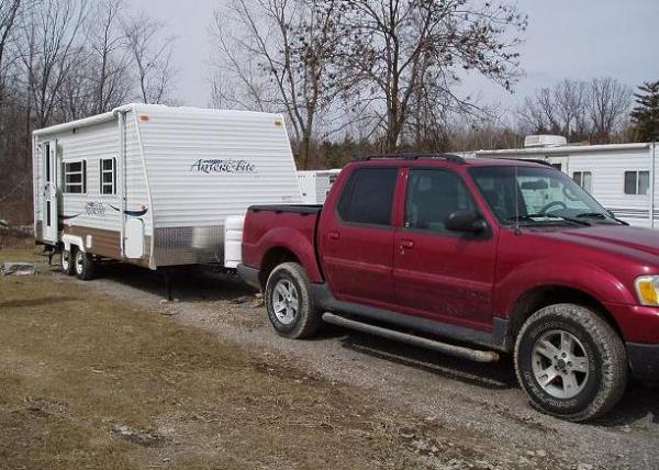 Former trailer and current tow vehicle