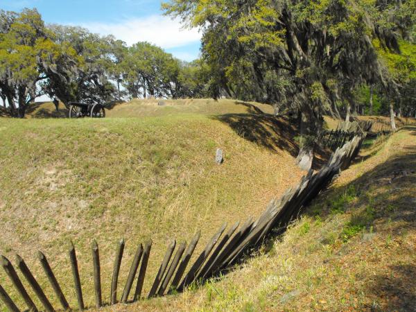 Fort McAllister State Park, GA The actual fort area of the park.