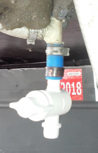 fresh water drain valve