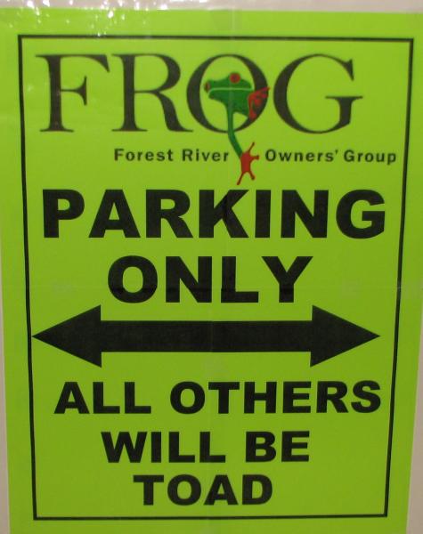 Frog Parking Sign 1