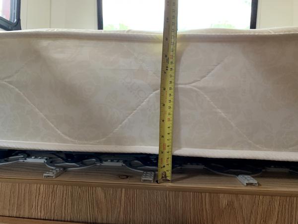 Froli mattress height about 9-1/2"