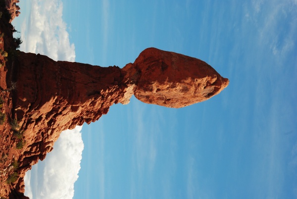 From the Arches National  park in Moab UT