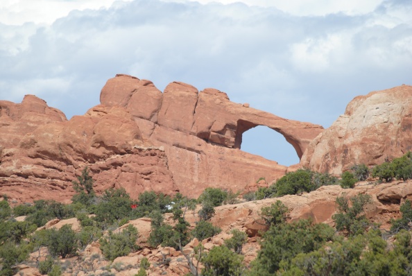 From the Arches National  park in Moab UT