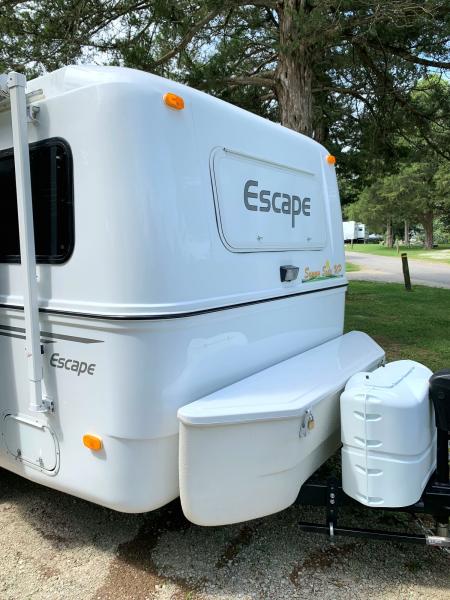 Front Storage Bin and Propane Tanks