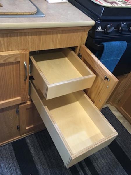 Full extension drawers