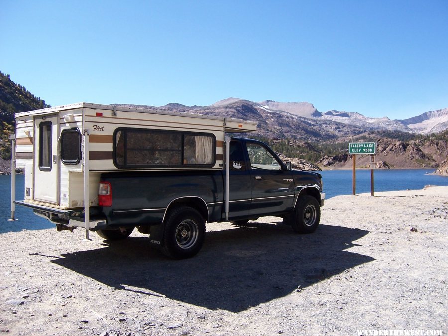 FWC at lake on Tioga Pass Rd.