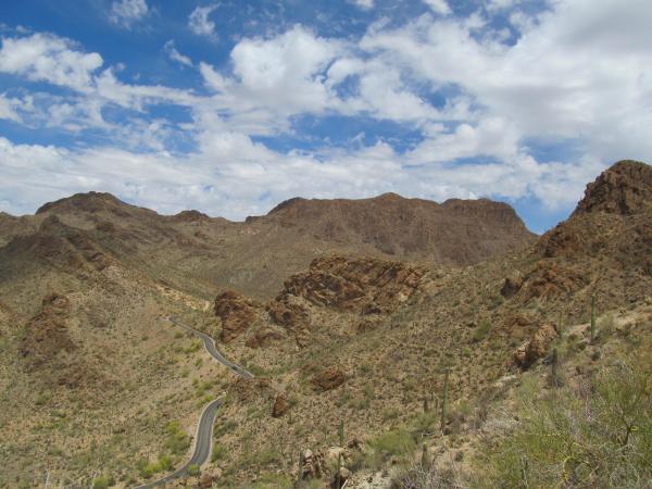 Gates Pass between Tucson and Old Tucson