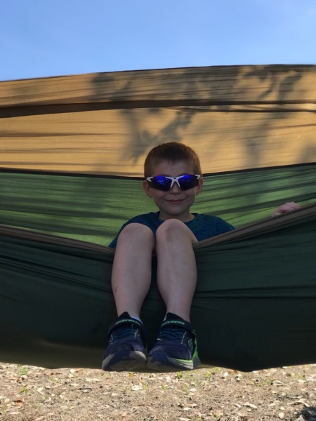 General enjoying the hammock