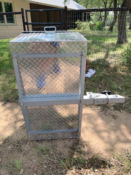 Generator rear Storage Box underside View Steel bracket