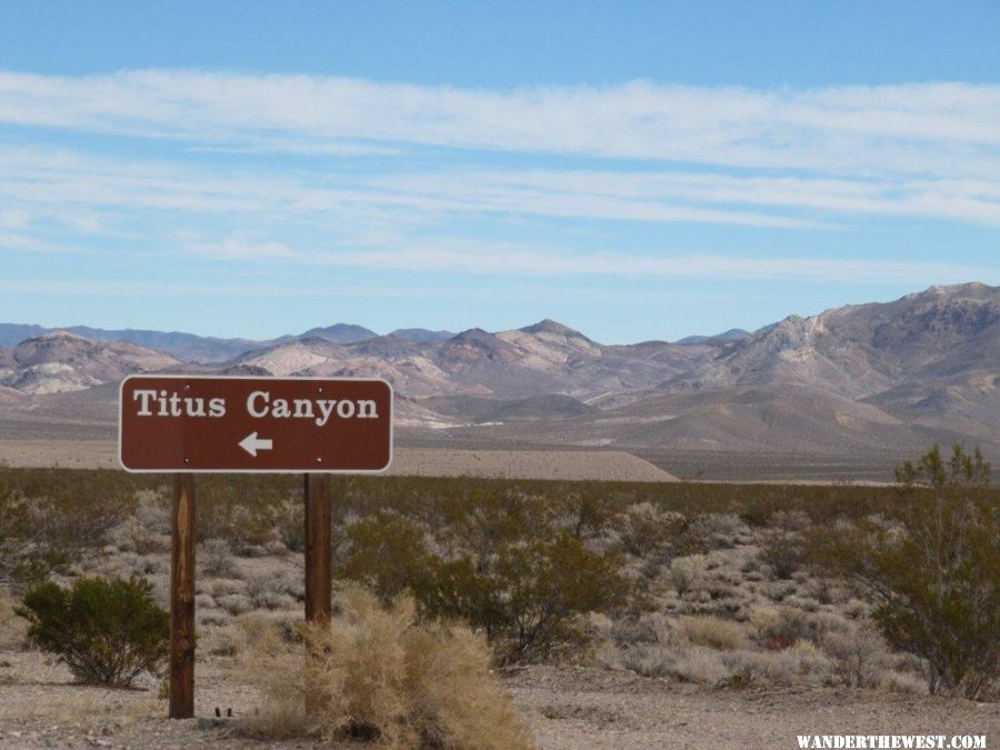 Getting onto Titus Canyon Road - Here come the washboards :-)