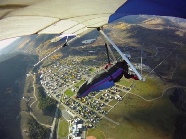 Getting ready to land at Crested Butte, Colorado