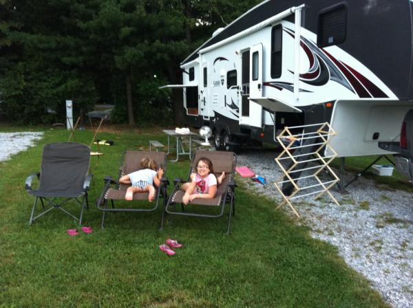 Girls Helping Setup