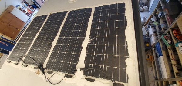 Gooped-up solar panels