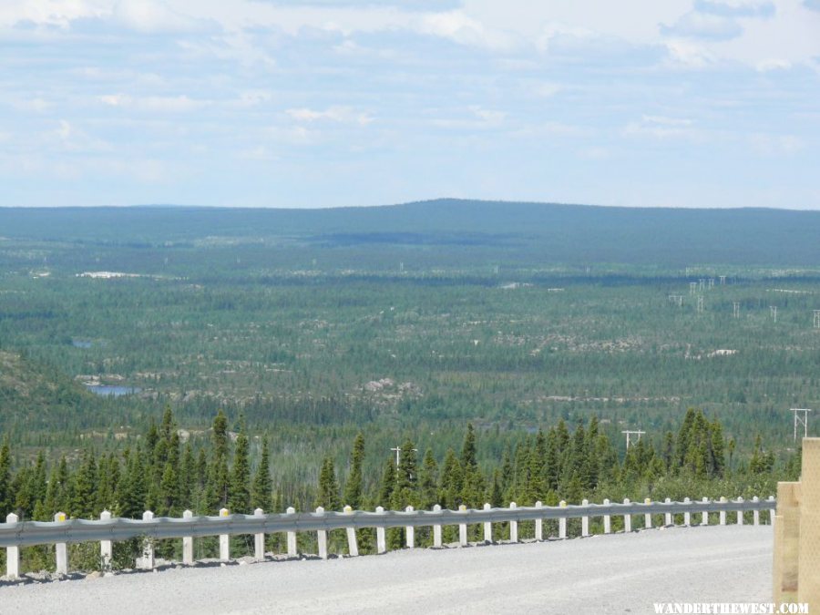 Goose bay to Churchill Falls - Road Crew Camp in Distance.JPG