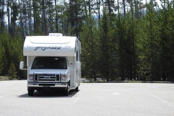 Harvey the RV takes a breather in Yellowstone