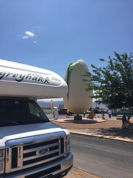 Harvey the RV visits the world's largest pistachio, Alamogordo NM