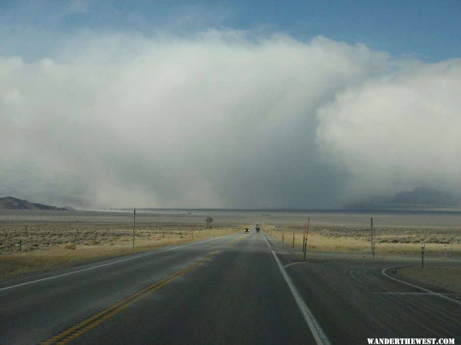 Heading into a storm.