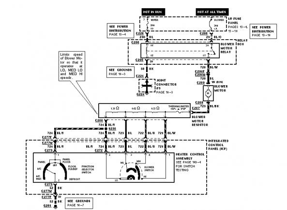 heater fan resistor schematic