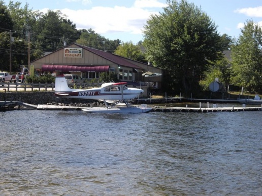 Here is the owners Brothers sea plane, he gives rides in it.