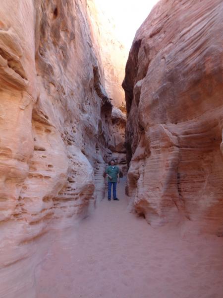 Hiking in the White Domes area - Valley of Fire State Park, southern Nevada