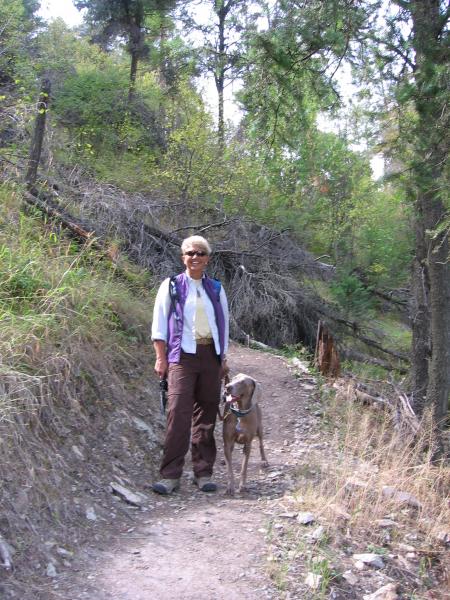 Hiking outside of Kalispell.