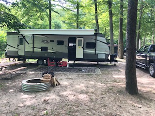 Hoffmaster State Park Campground July 12, 2020 trip.
We left Sandusky, Ohio directly for Muskegon, MI and this State Park campground. It's a rustic ca