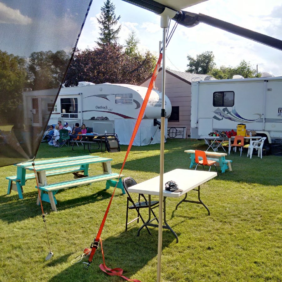 Homemade Awning support poles