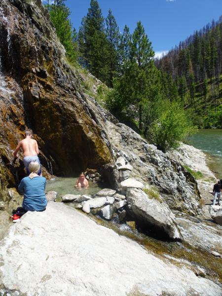 Hot springs at Pine Flats CG, Idaho