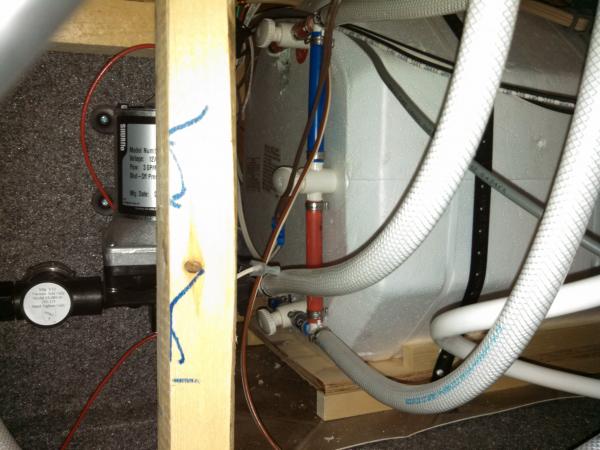 Hot water tank bypass and plumbing