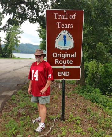 HSVBamaBob at the end of the Creek Tribe Trail of Tears