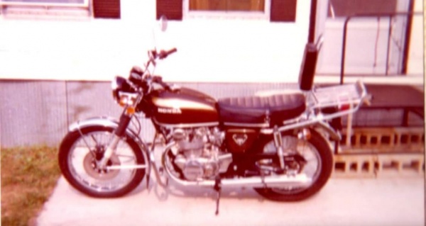 I traded this 1973 Honda CB450 for the 1978 KZ650 late in 1979.