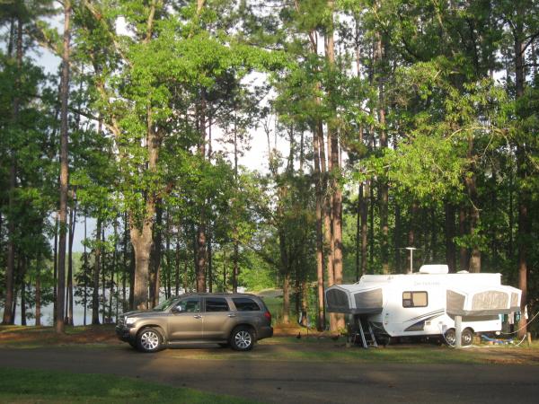 IMG 0783 Quiet lakeside site. CG near Camp Shelby Ms. This lake was dug by German POW during WWII. That made for great adventures exploring the shorel