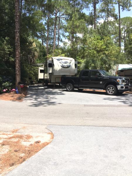 In our 2015 Eagle 339 FLQS at Disneys Fort Wilderness Campground. This is the best campground.