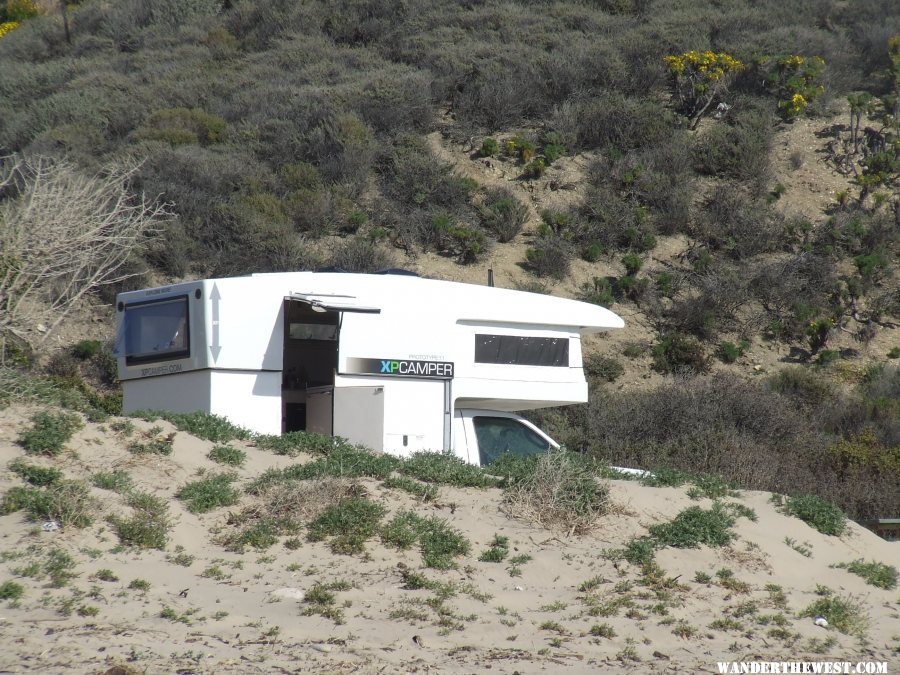 In the dunes, Jalama style