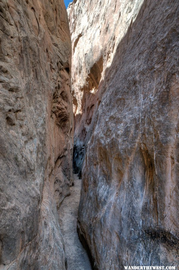 In the slot of Headquarters Canyon