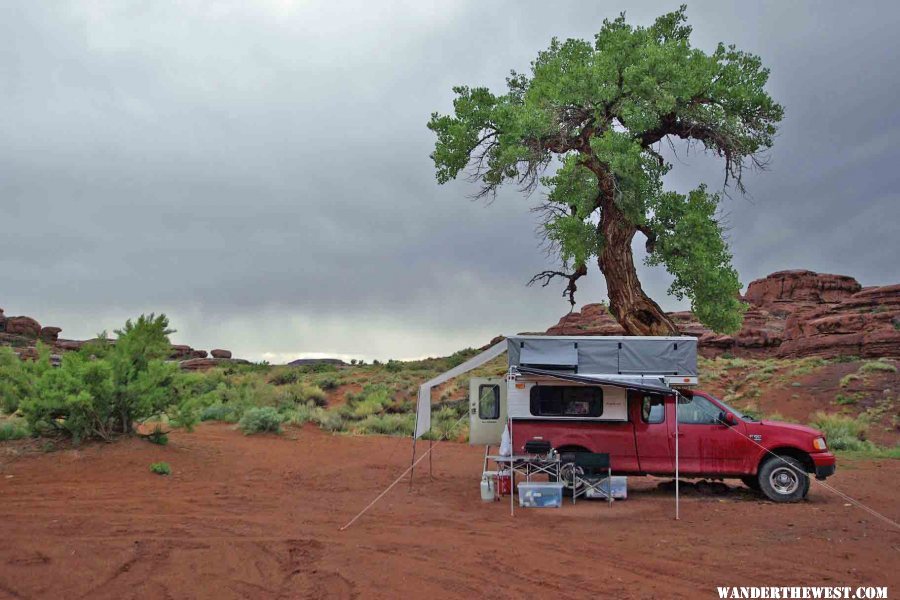 Indian Creek Camp in the Rain