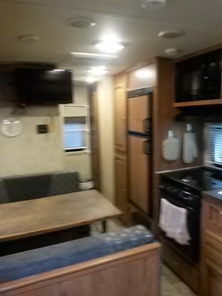 inside of camper taken from entry doorway