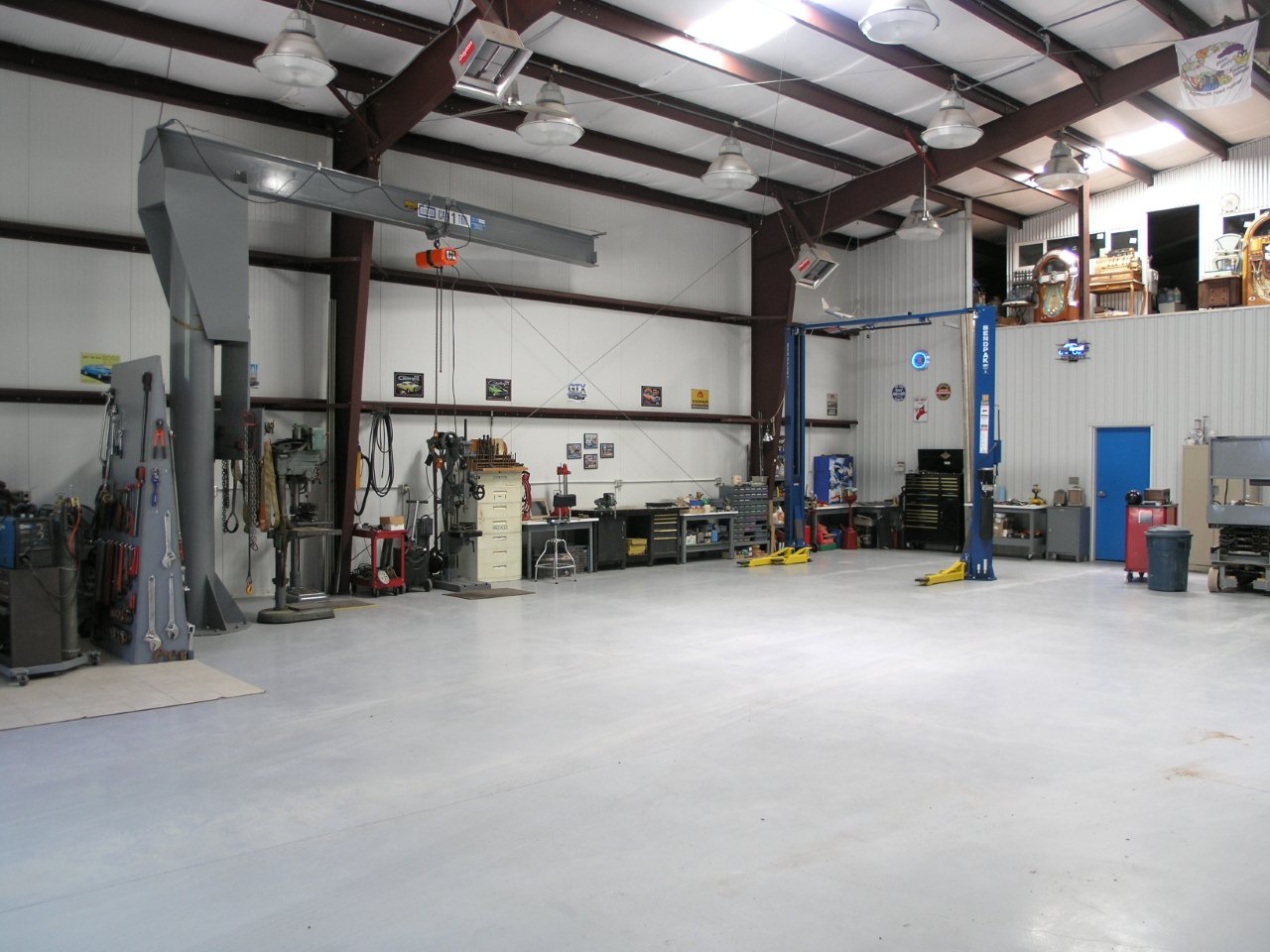 Inside the auto shop