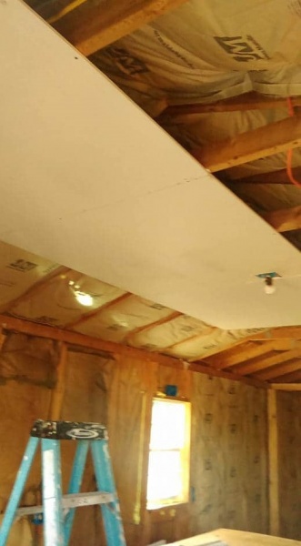 Insulation and sheetrock