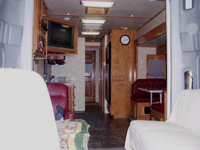 Interior of Wick's 2006 Show Hauler