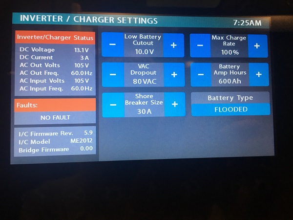 Inverter bridge version not shown with firmware version 6.2