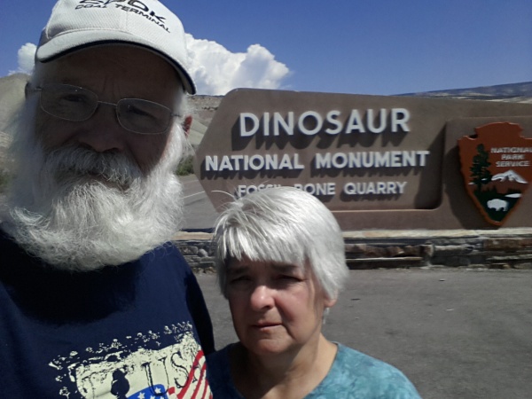 J & K by Dinosaur NM sign in Utah