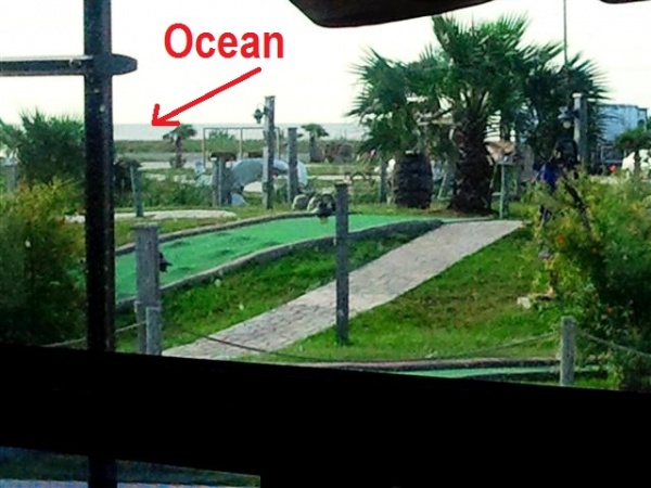 Jamaica Beach RV Park, we can see the Ocean out the back window!