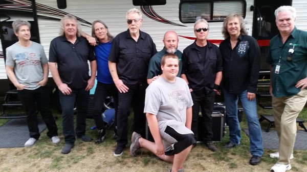 Kansas. They setup an entire studio with 2 keyboards, 3 amps, guitars and sound mixer and played inside the trailer before the show.