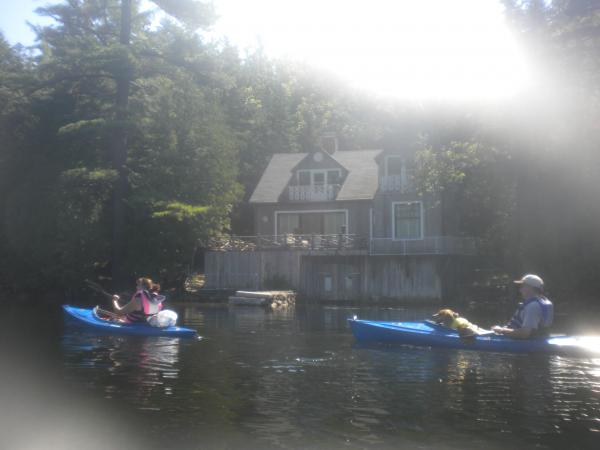 Kayaking on Long Pond in Southwest Harbor