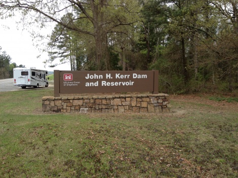 Kerr Dam sign and RV