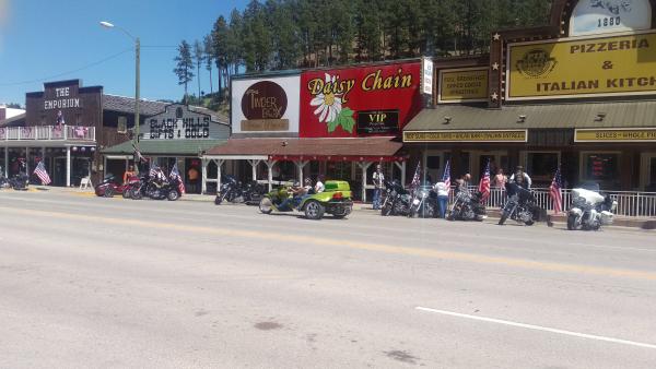 Keystone in the Black Hills. Lots of MC rideres